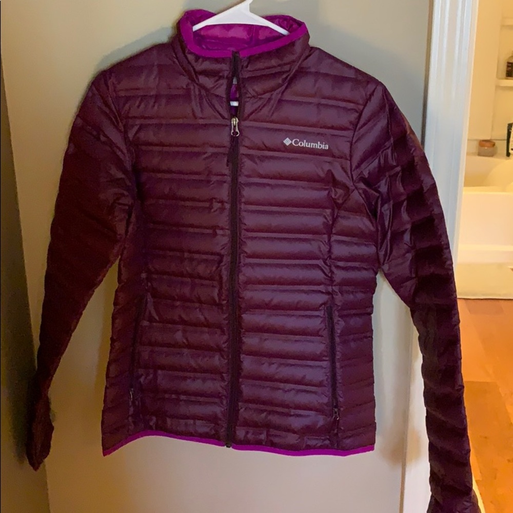 Women’s Columbia jacket. Size medium. Pink/purple.